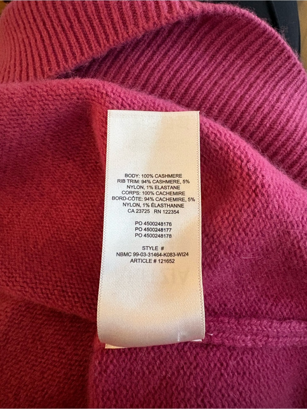 Aritzia Cashmere Relaxed Crew Sweater - Picture 7 of 7